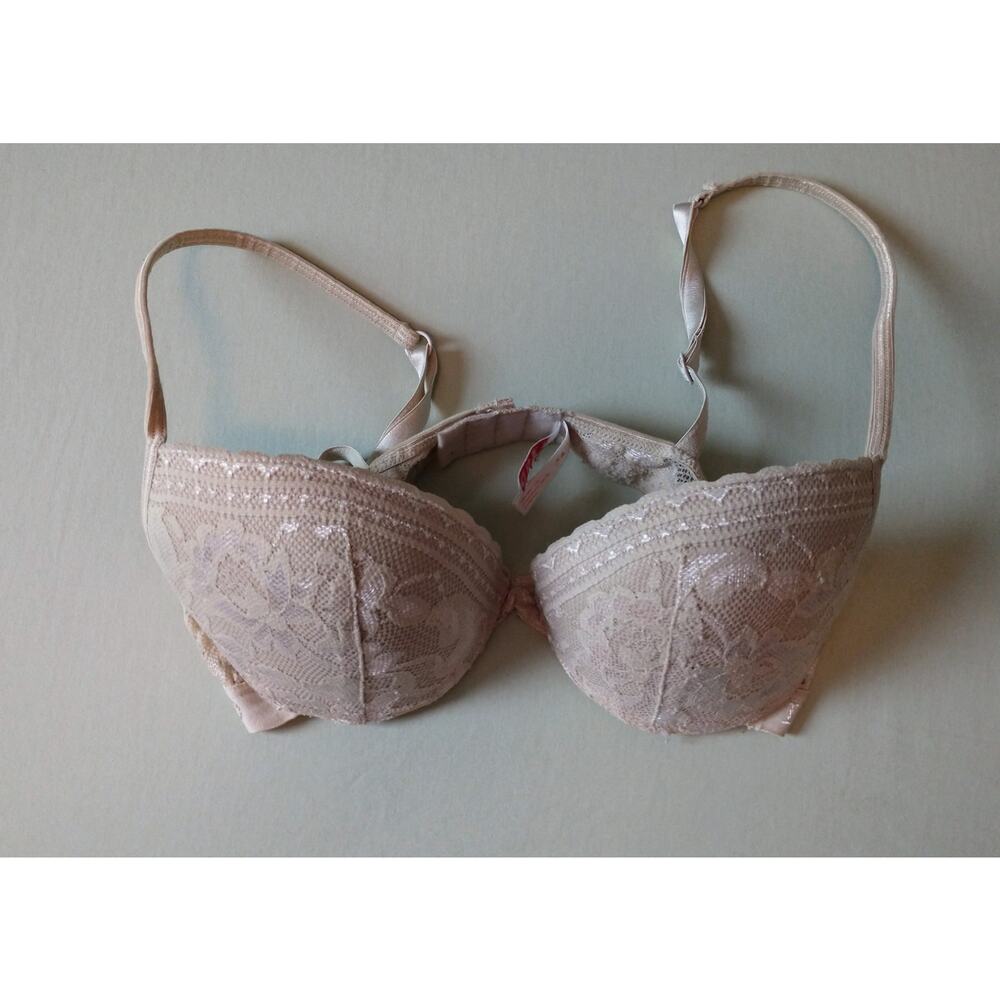 IZOD Push Up Lace Bra. Size 34B. Brown.